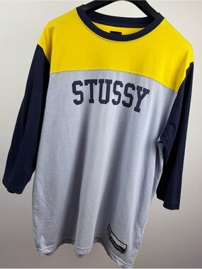 Stüssy 3/4 Sleeve Raglan Tee – Men’s Large